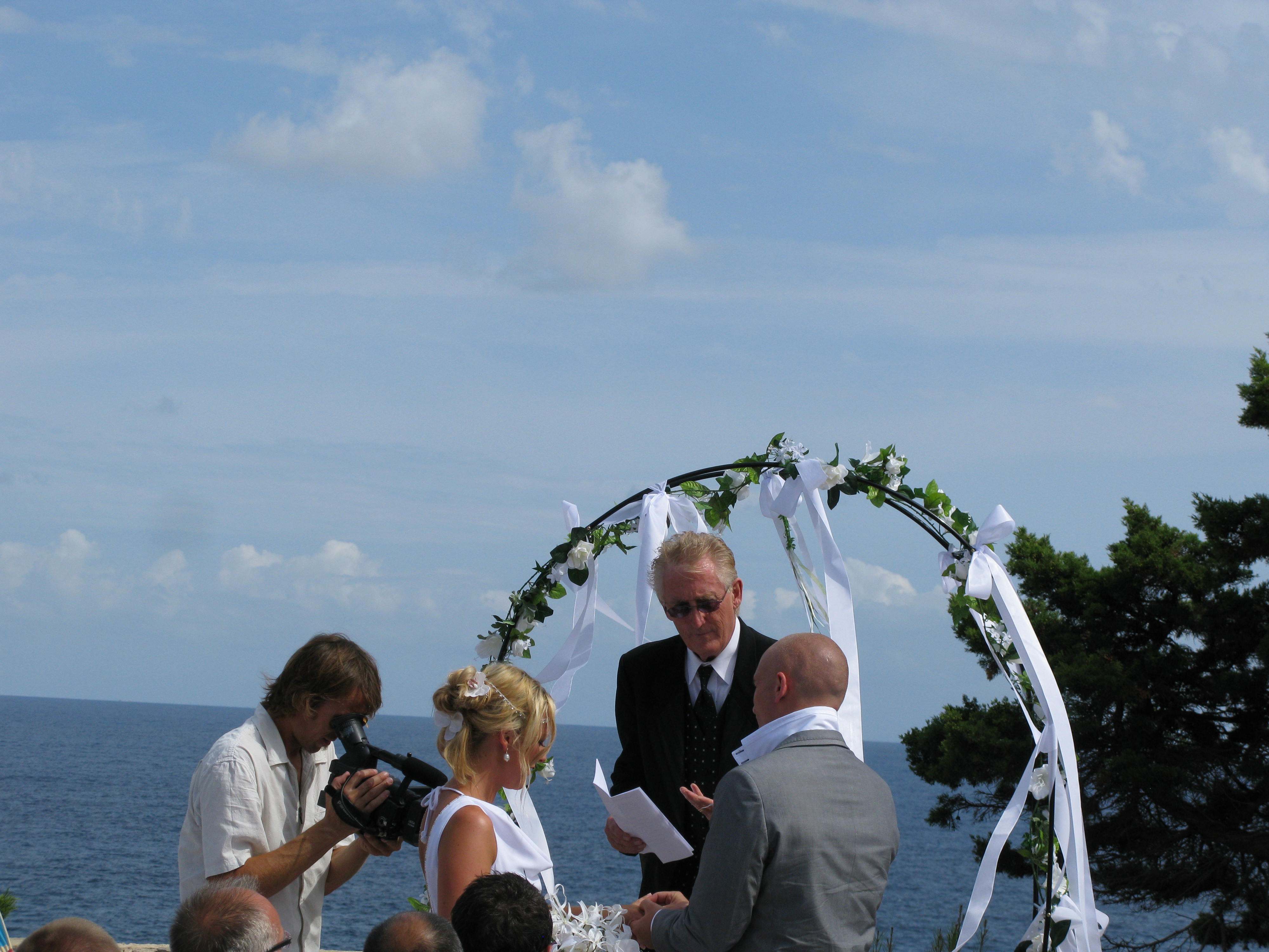 Wedding ceremony moment